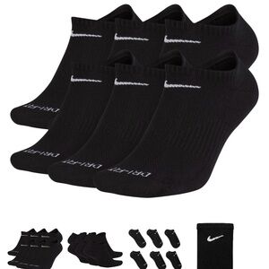 Nike Black No Show Socks - 12Pack